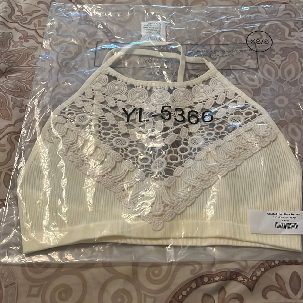 New cream bralette from Three Bird Nest xs/s